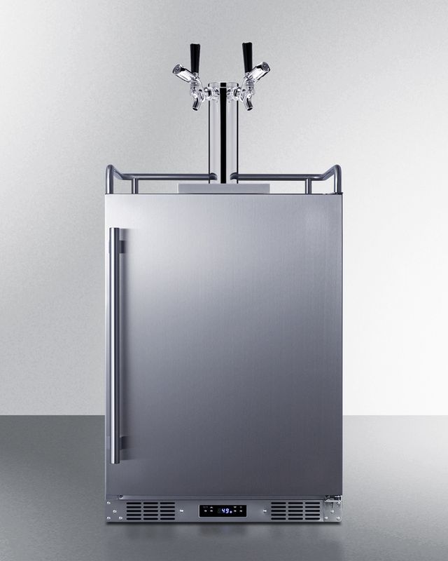 Summit® Commercial 24" Stainless Steel Built-In Outdoor Beer Kegerator-1