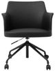 Moe's Home Collection Morris Black Leather Office Chair-1
