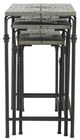 A & B Home 3-Piece Black/Gray Plant Stand Set-4