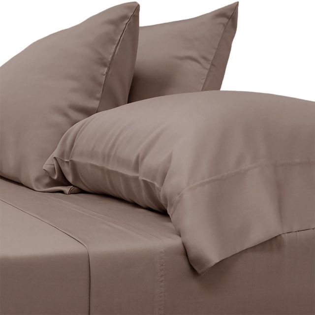 Cariloha Classic 4-Piece Bamboo Viscose Beach Linen Queen Sheet Set-0