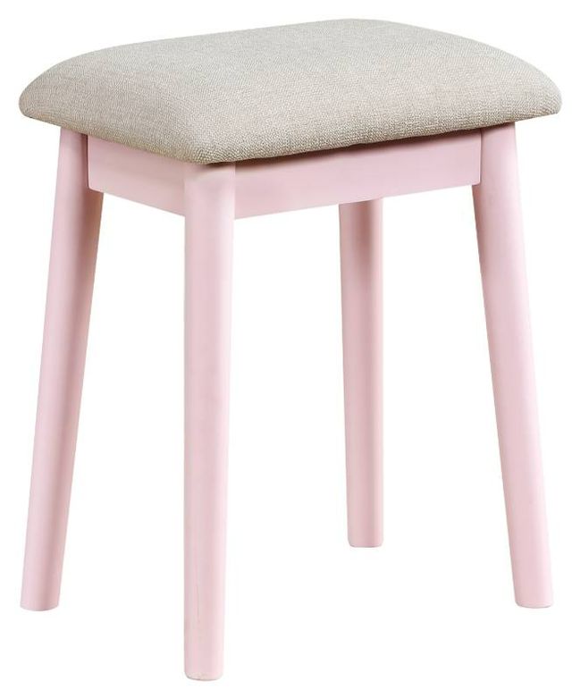 Homelegance® Camilla Pink Youth Vanity Dresser with Mirror and Stool Set-3