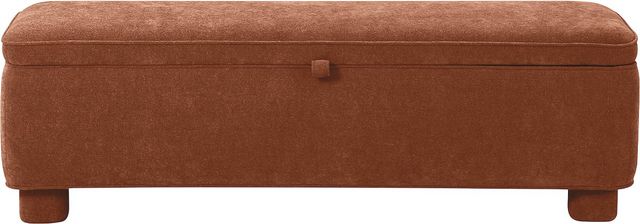 Moe's Home Collection Ichigo Deep Orange Storage Bench-2