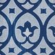 Olliix by Madison Park Patterned Tiles 3 Pieces Navy Paper Printed with Gel Coat and Framed Wall Decor Set-3
