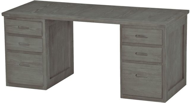 Crate Designs™ Furniture Graphite Lacquer Top Desk-0
