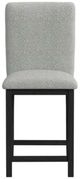 Elements International Portland Black/Gray 20" Bar Stool-3