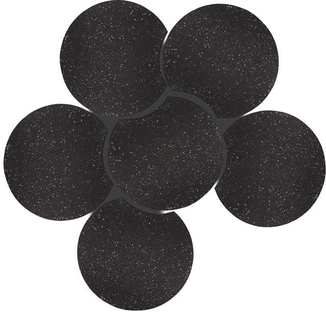 Meridian Furniture Dimple 6-Piece Black 20'' Modular Coffee End Table Set-1