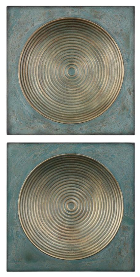 Uttermost® Sybil 2-Piece Antique Gold Wall Decor Set-0