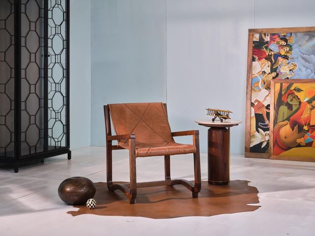 Jaipur Furniture Splendid Complements Gantt Brown Chair-1
