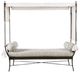 Century® Customizable Andalusia Aluminum Outdoor Settee Canopy Sofa-1