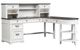 Liberty Furniture Allyson Park Charcoal/Wirebrushed White L-Shaped Desk Set-0