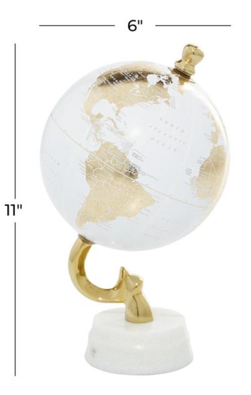 Deco Marche Gold 11" Globe-3
