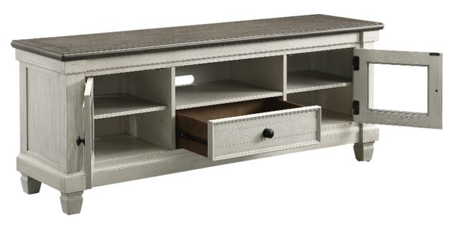 Mazin Furniture Granby Antique White TV Stand-2