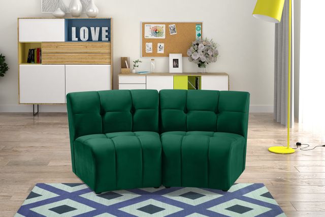 Meridian Furniture Limitless 2-Piece Green Velvet Modular Sectional-1