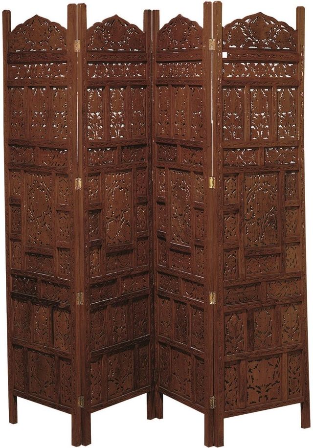 Deco Marche Red Room Panel Screen Divider-0