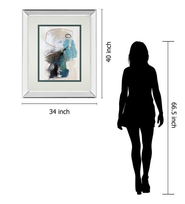 Classy Art In the Middle I by Barnes, N. Mirrored Frame Wall Art-3