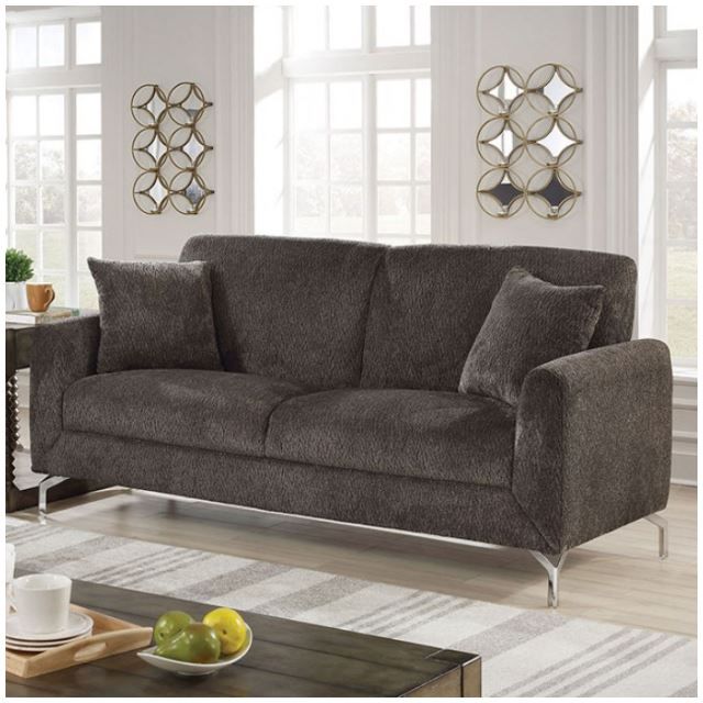 Furniture of America® Lauritz 2-Piece Dark Gray Sofa Set-1