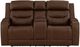 Signature Design by Ashley® Knightington Brown Power Reclining Loveseat with Audio Seating-2