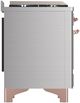 Ilve® Majestic III 36'' Stainless Steel Pro Style Dual Fuel Natural Gas Range with Triple Glass Door and Copper Trim-4