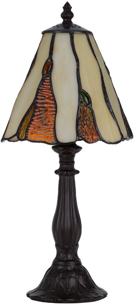 Cal® Lighting & Accessories Tiffany Dark Bronze/Yellow Accent Lamp-2