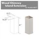 ZLINE 61" Cottage White Island Hood Extension-2