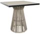 CabanaCoast® Customizable Cove Synthetic Fiber 42" Outdoor Square Bar Table-0