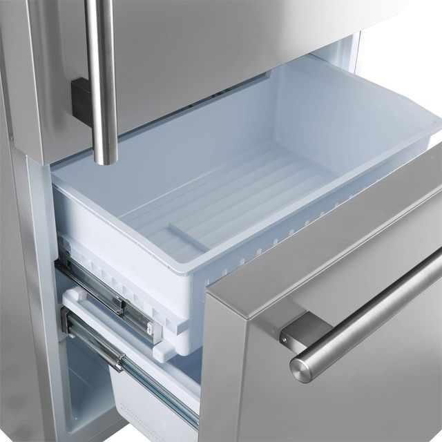 FORNO® Milano Espresso 34 in. 17.2 Cu. Ft. Stainless Steel Counter Depth Bottom Freezer Refrigerator-6