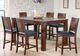 Allwood Furniture Group #105 Walnut & Ash Burl 7 Piece Dining Set-0