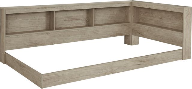 Signature Design by Ashley® Oliah Natural Twin Bookcase Storage Bed-3