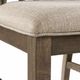 Elements International Stone Grey Wooden Swirl Back Side Chair Set-3