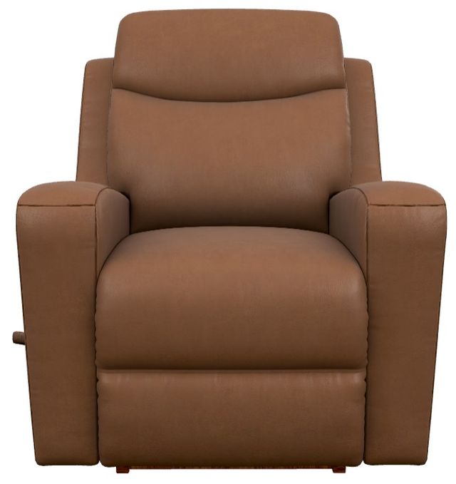 La-Z-Boy® Emmons Oak Leather Manual Rocking Recliner -1
