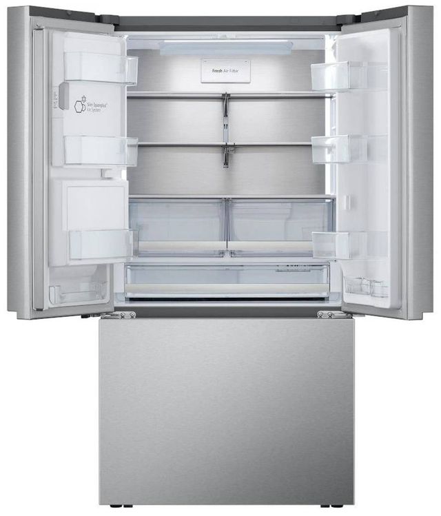 LG 36" 25.5 Cu. Ft. PrintProof™ Stainless Steel Counter Depth French Door Refrigerator-4