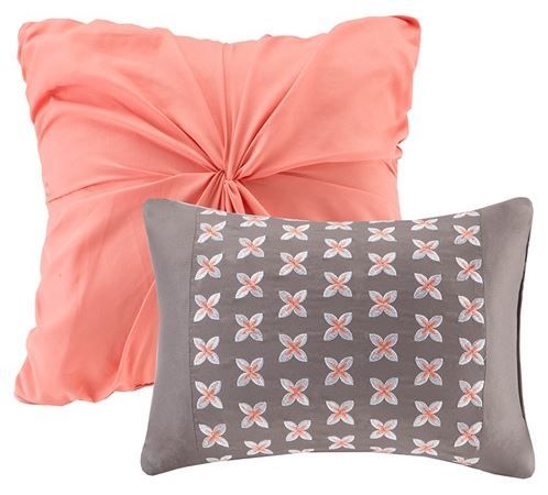 Olliix by Intelligent Design Marie Coral Twin/Twin XL Comforter Set-2