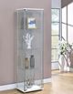 Coaster® Bellatrix White/Clear 4-Shelf Curio Cabinet-1