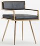 VIG Furniture Modrest Rosario Black/Rose Gold Dining Chair-0