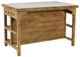 Dovetail Furniture Belding Medium Brown Natural Kitchen Island-2