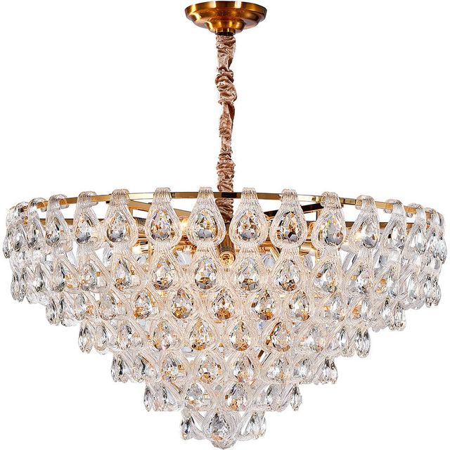 Michael Amini® Gala Gold 21-Light Round LED Chandelier-0