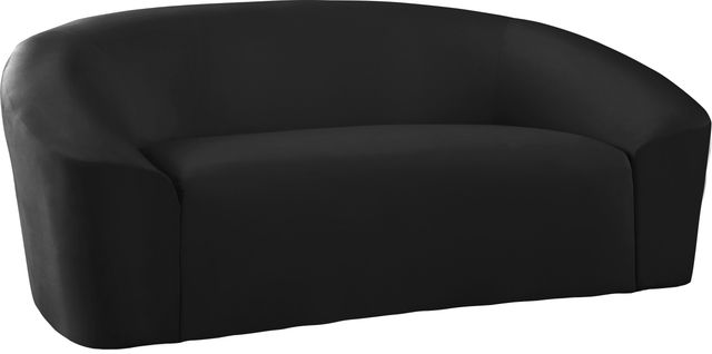 Meridian Furniture Riley Black Velvet Loveseat-1