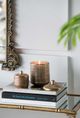 A & B Home Bronze Large Round Textured Soy Wax Candle-3