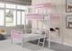 Coaster® Alexia Pink/White Twin/Twin Workstation Bunk Bed-4