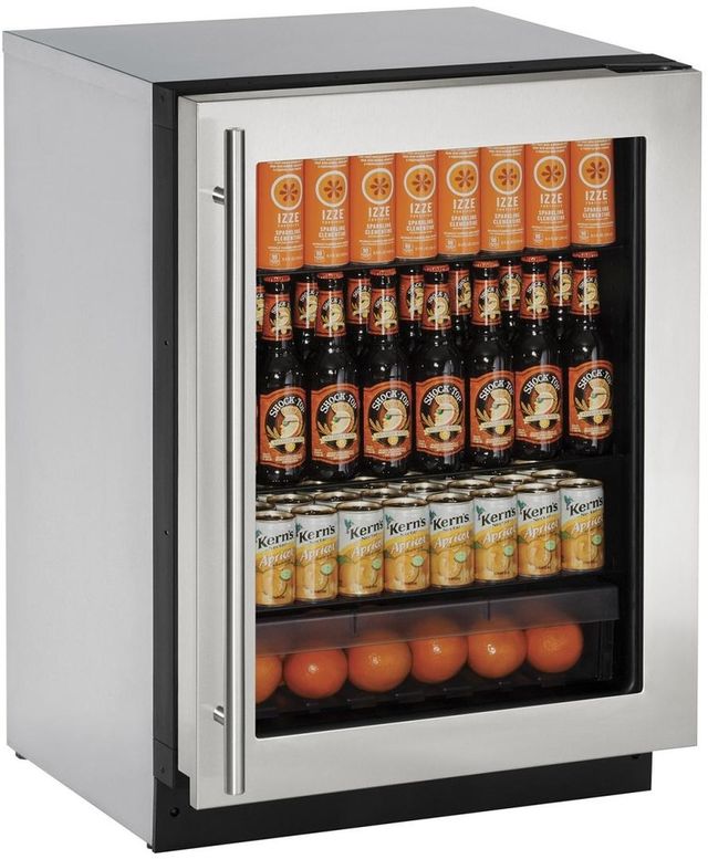 U-Line® 2000 Series 4.9 Cu. Ft. Stainless Steel Beverage Center-0