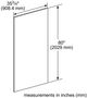 Thermador® Freedom Collection 36" Stainless Steel Handleless Door Panel-1
