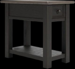 Signature Design by Ashley® Tyler Creek Grayish Brown End Table with Black Base 