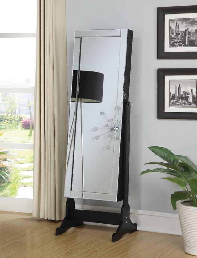 Coaster® Storage Jewelry Cheval Mirror -2
