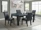 Elements International Francesca 5-Piece Black Rectangular Dining Set-1