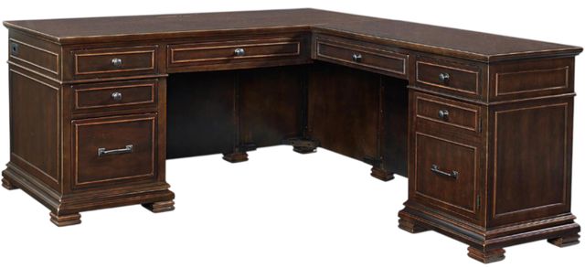 aspenhome® Weston Brown Ale 66" Desk for a Return-2