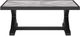 Signature Design by Ashley® Beachcroft Light Gray Outdoor Aluminum/Porcelain Cocktail Table with Black Base-1