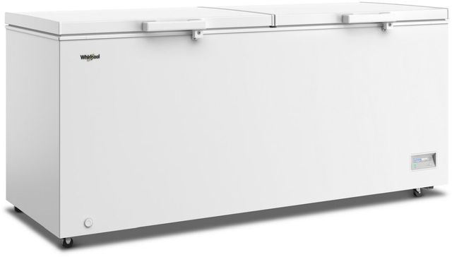 Whirlpool® 75" 22 Cu. Ft. White Chest Freezer with 4 Storage Baskets-2