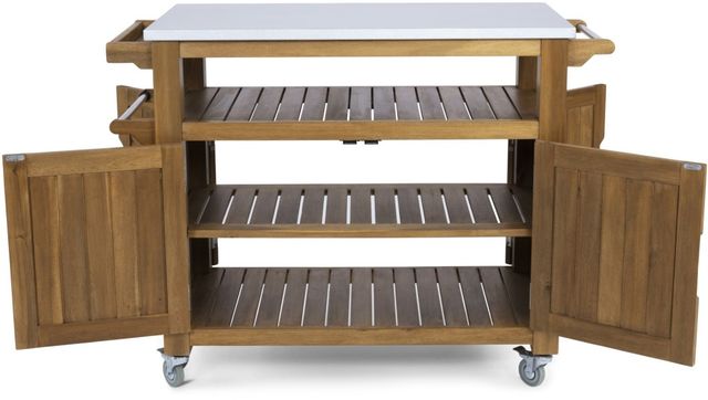 homestyles® Maho Brown Kitchen Cart-4