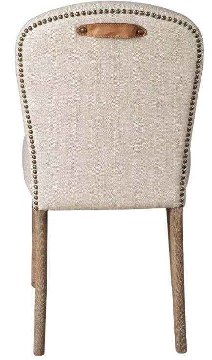 Home Trends & Design Jessie Beige/Gray Septarian Dining Chair-3