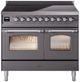 Ilve® Nostalgie II Series 40" Matte Graphite Pro Style Induction Range-0